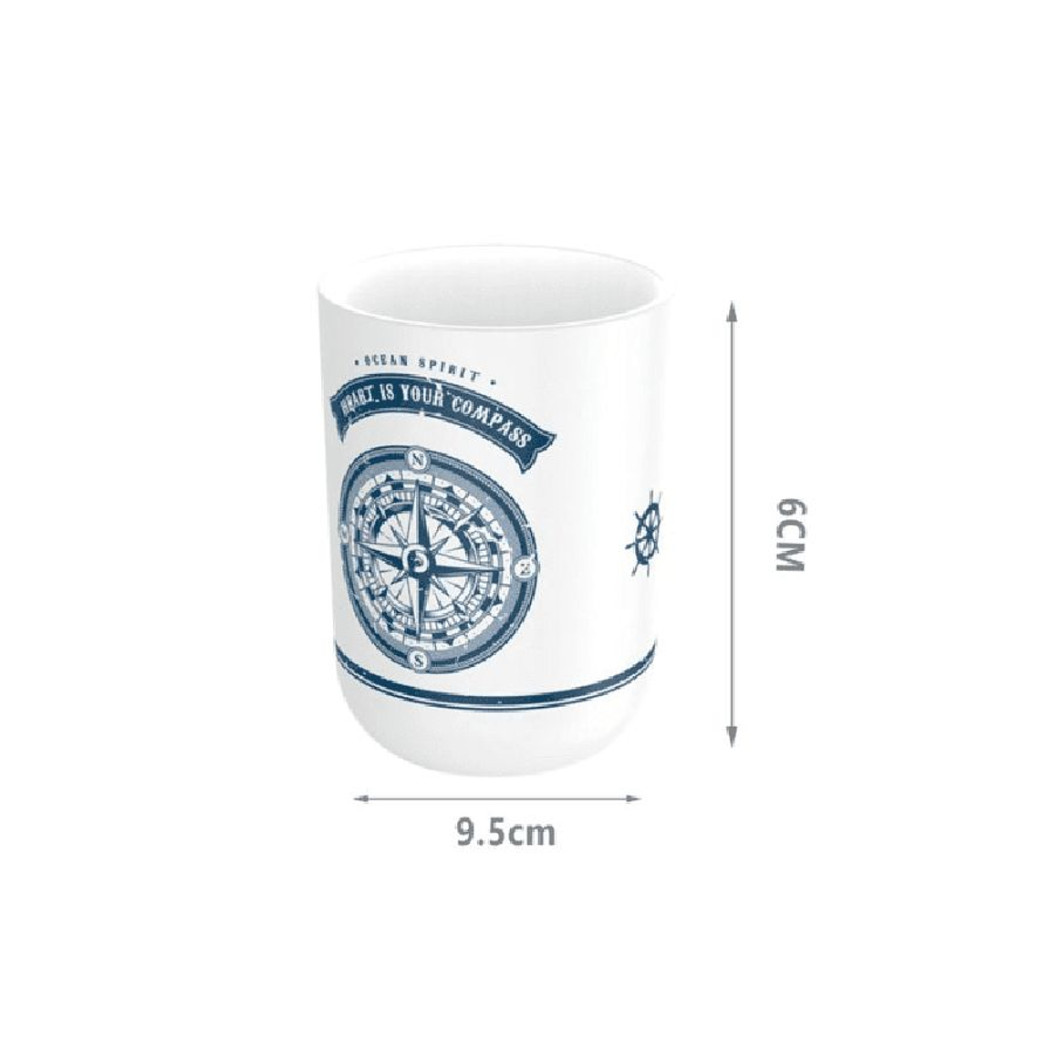 Set Juego De Baño 6 Piezas Accesorios Elegante Azul 6