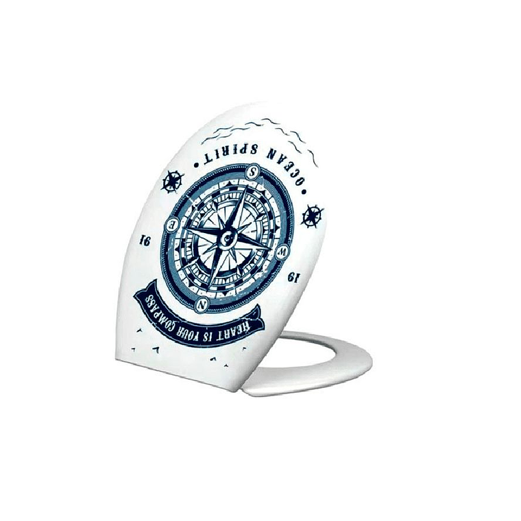 Tapa de Inodoro Baño WC Asiento Azul 1