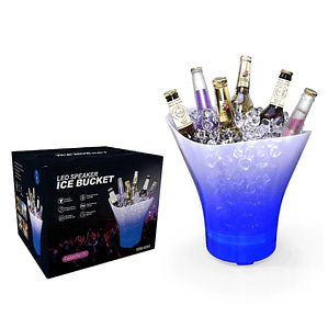 Hielera Parlante Cubetera Led Bluetooth Grande 7l Musical