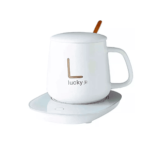 Taza Calentador Eléctrico Para Café Té Leche Blanco