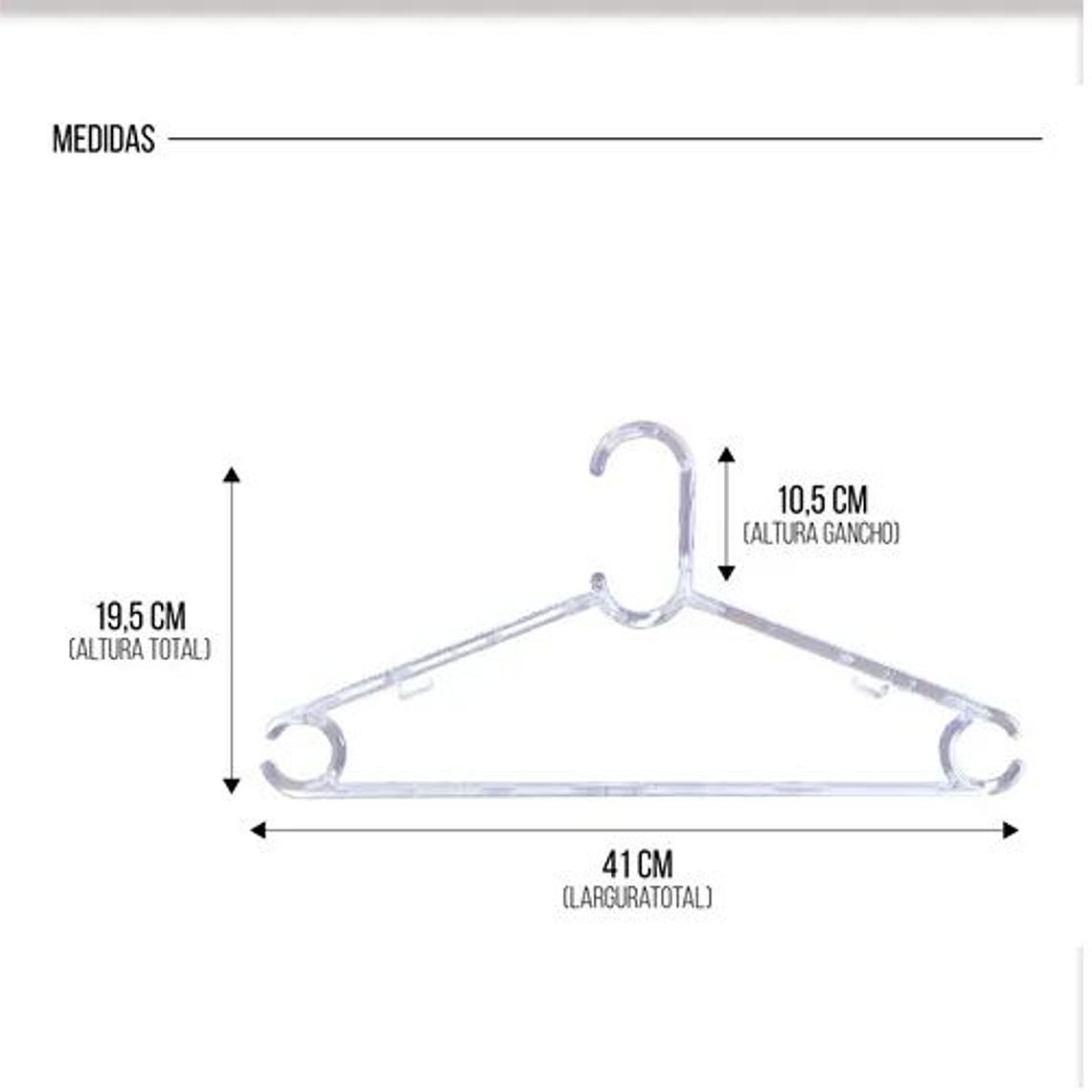 Juego de 12 perchas Ganchos acrílicas de Ropa 2