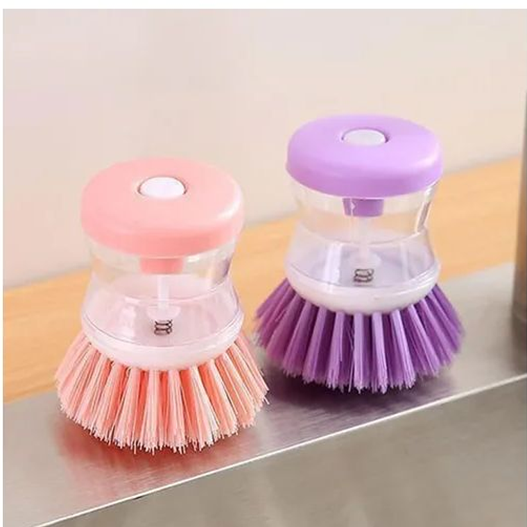 Cepillo Para Lavar Platos Con Dispensador 2