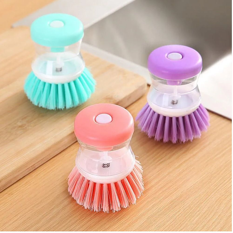 Cepillo Para Lavar Platos Con Dispensador 4