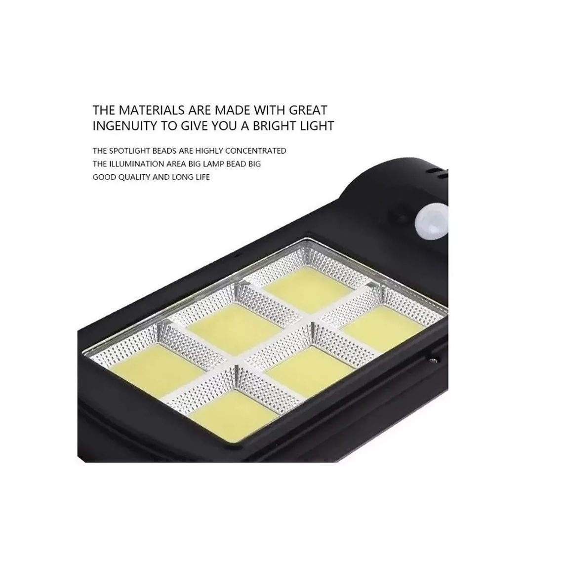 Pack 3 Focos Led Solar Luminaria Panel Sensor 2