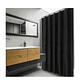 Cortina Ducha Baño 180x180 Elegante Negro - Miniatura 1