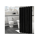 Cortina Ducha Baño 180x180 Elegante Negro - Miniatura 2