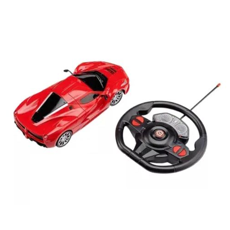 Auto De Juguete Control Remoto Infantil Rojo 1