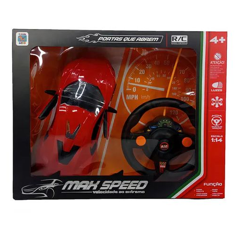 Auto De Juguete Control Remoto Infantil Rojo 2