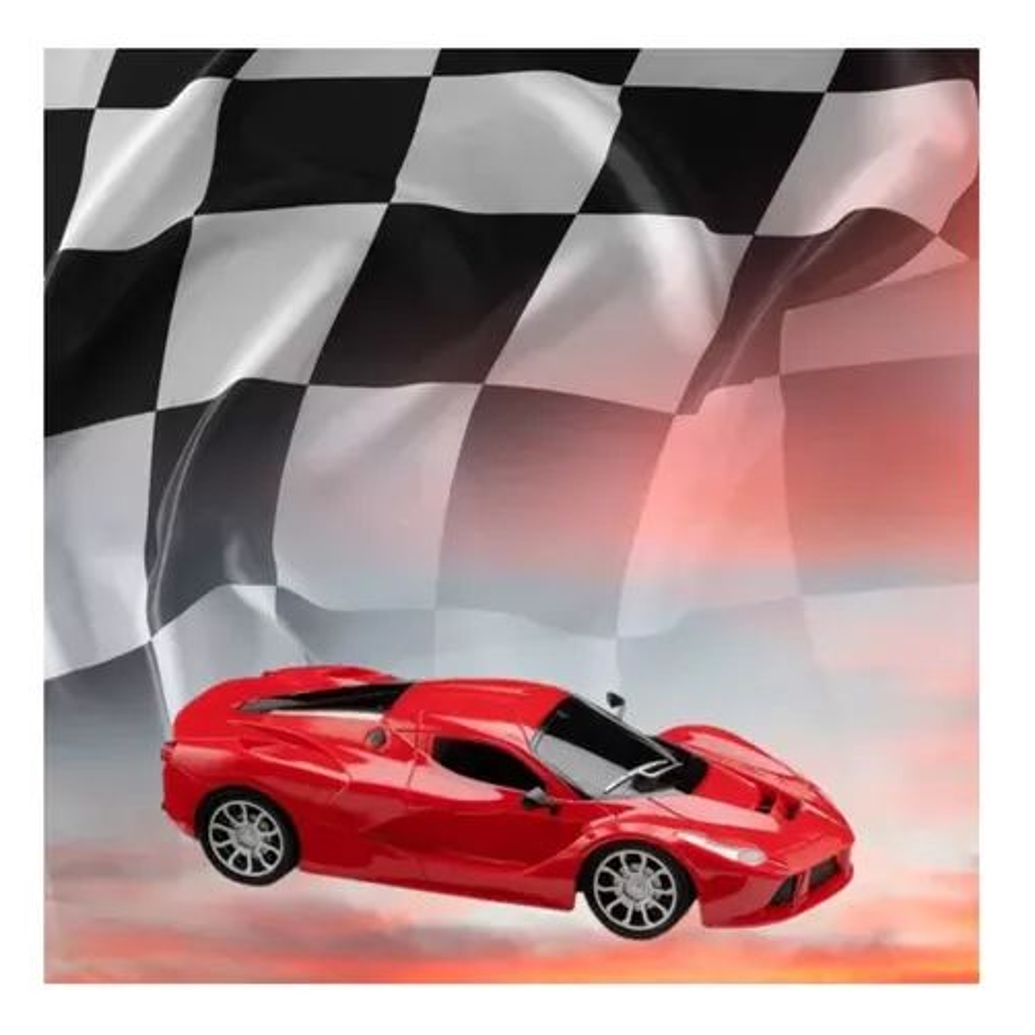 Auto De Juguete Control Remoto Infantil Rojo 4