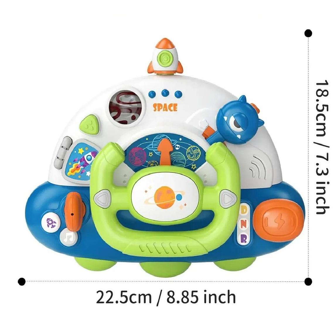 Juguete Simulador De Volante Musical Para Niños 5