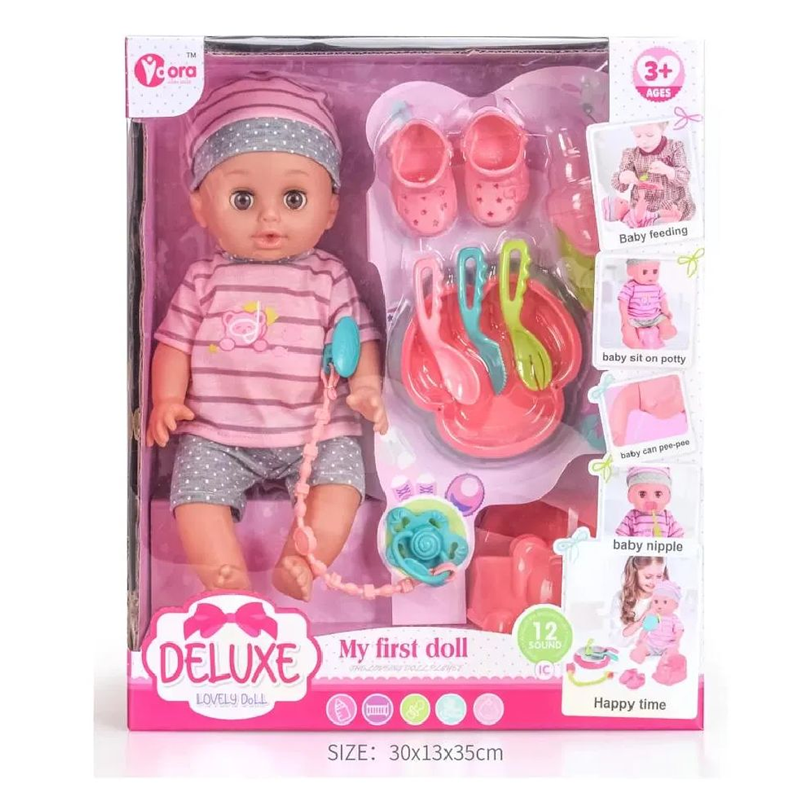 Muñeca bebe Accesorios 12 sonidos 1