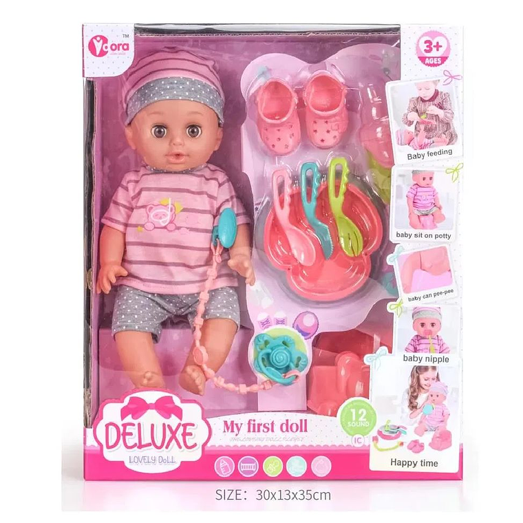 Muñeca bebe Accesorios 12 sonidos 1