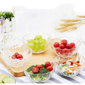 Set 6 tazas, bolws De Vidrio Postre Helado