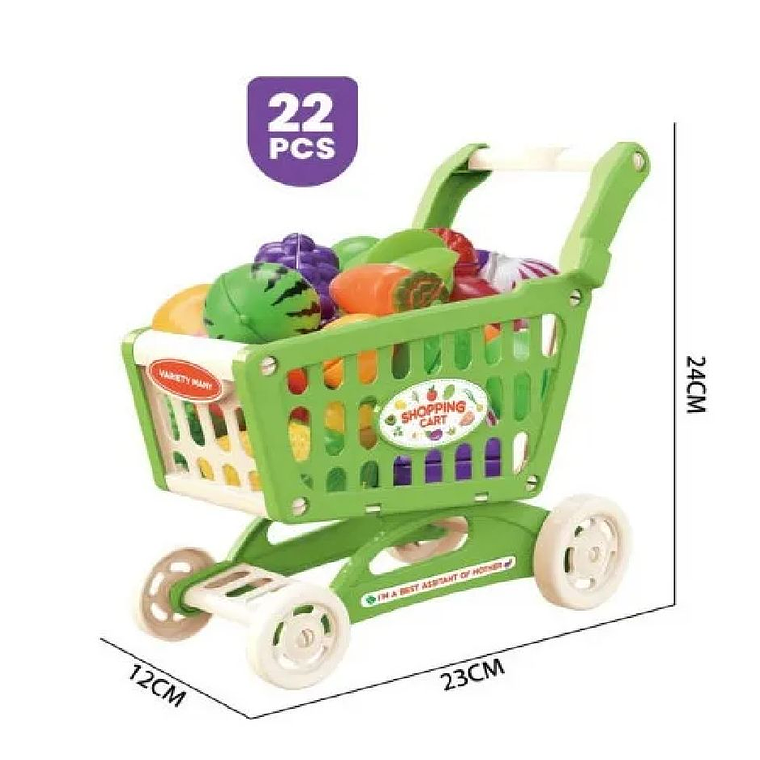 Juguete Set Carrito De Supermercado Con Accesorios 3