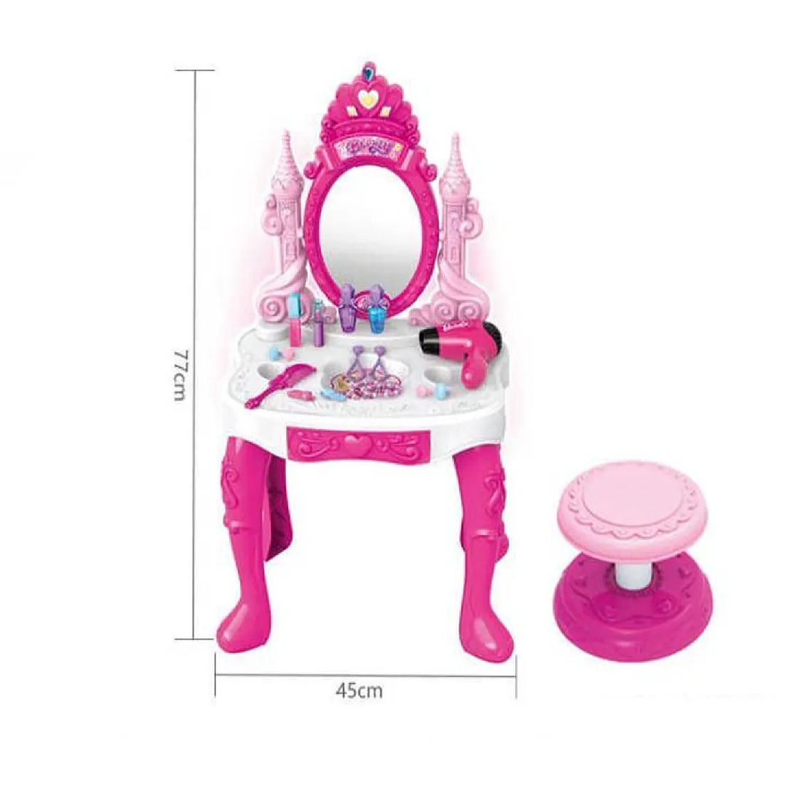 Tocador Princesa Maquillaje Para Niñas De Juguetes 3