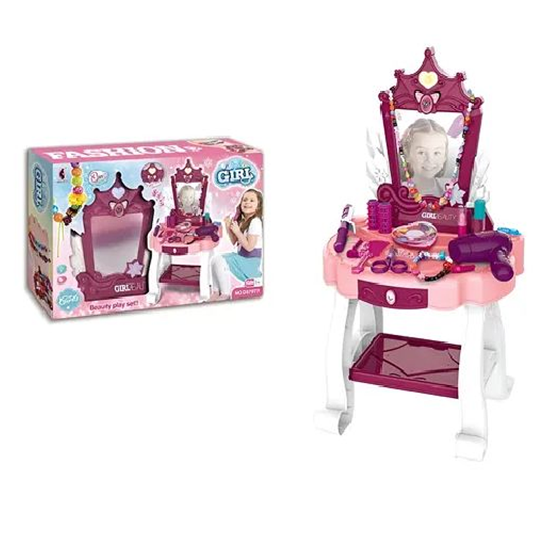 Tocador De Juguete Color Rosa 1