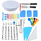 Set Repostería Plato Giratorio Kit Pastelería Decorar Tortas 66 piezas - Miniatura 1