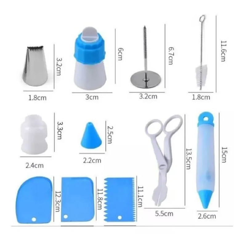 Set Repostería Plato Giratorio Kit Pastelería Decorar Tortas 66 piezas 3