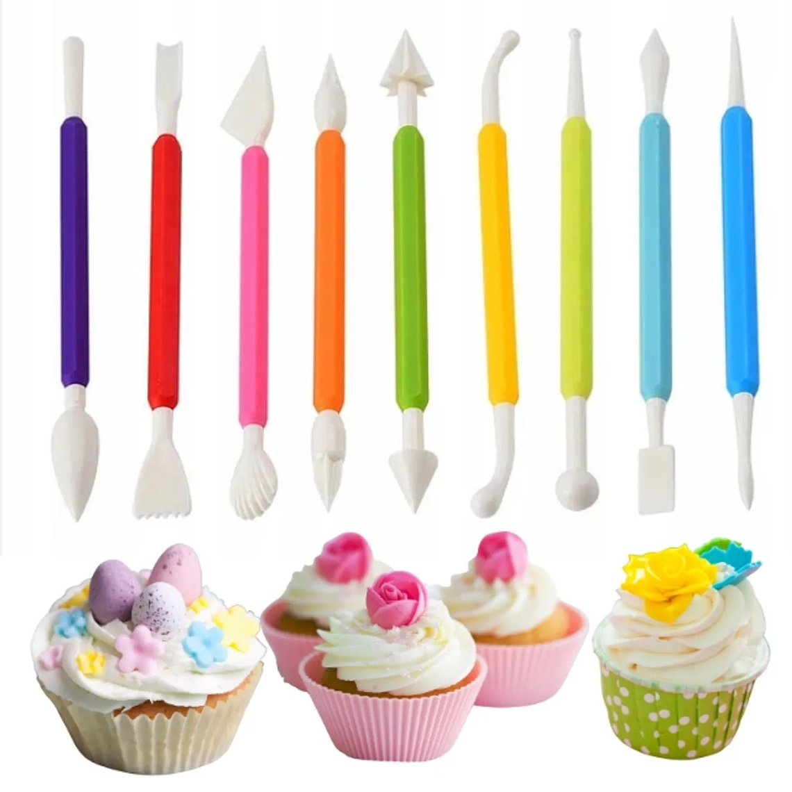 Set Repostería Plato Giratorio Kit Pastelería Decorar Tortas 66 piezas 4