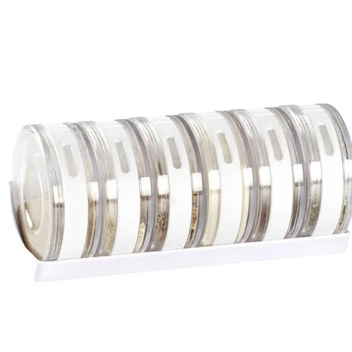 Especieros Redondos Set 6 Espacios Condimentos Rack Tarros 2