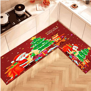 Alfombra pack 2 cocina levantadoras Navidad