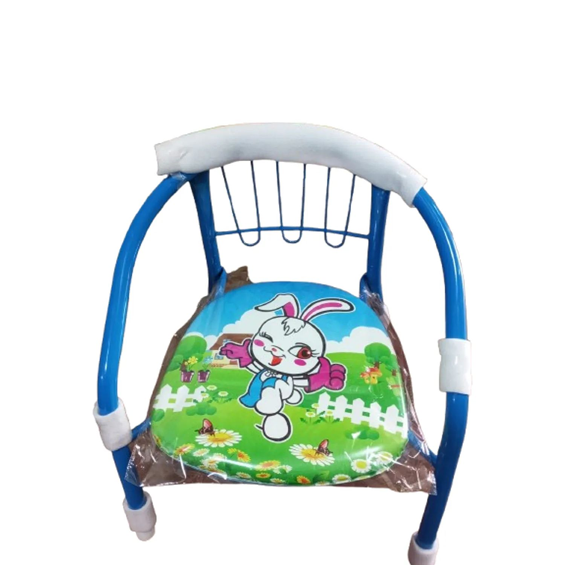 Silla metalica para niños hasta 5 años Azul 1