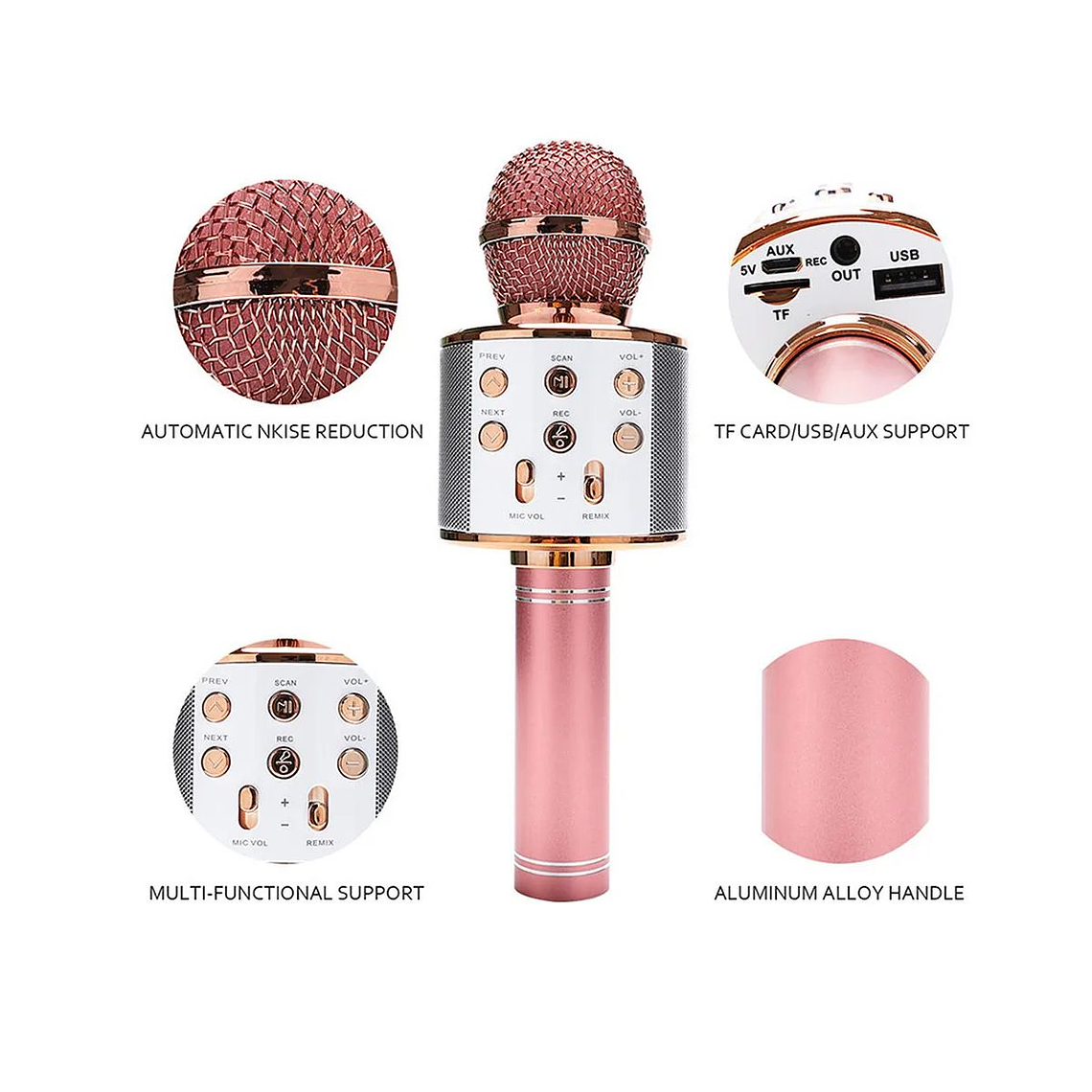 Micrófono Karaoke con Bluetooth para Niños 2