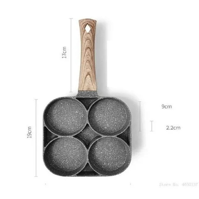 Sarten Manual Antiadherente Multiuso Hamburguesas Tortilla 2