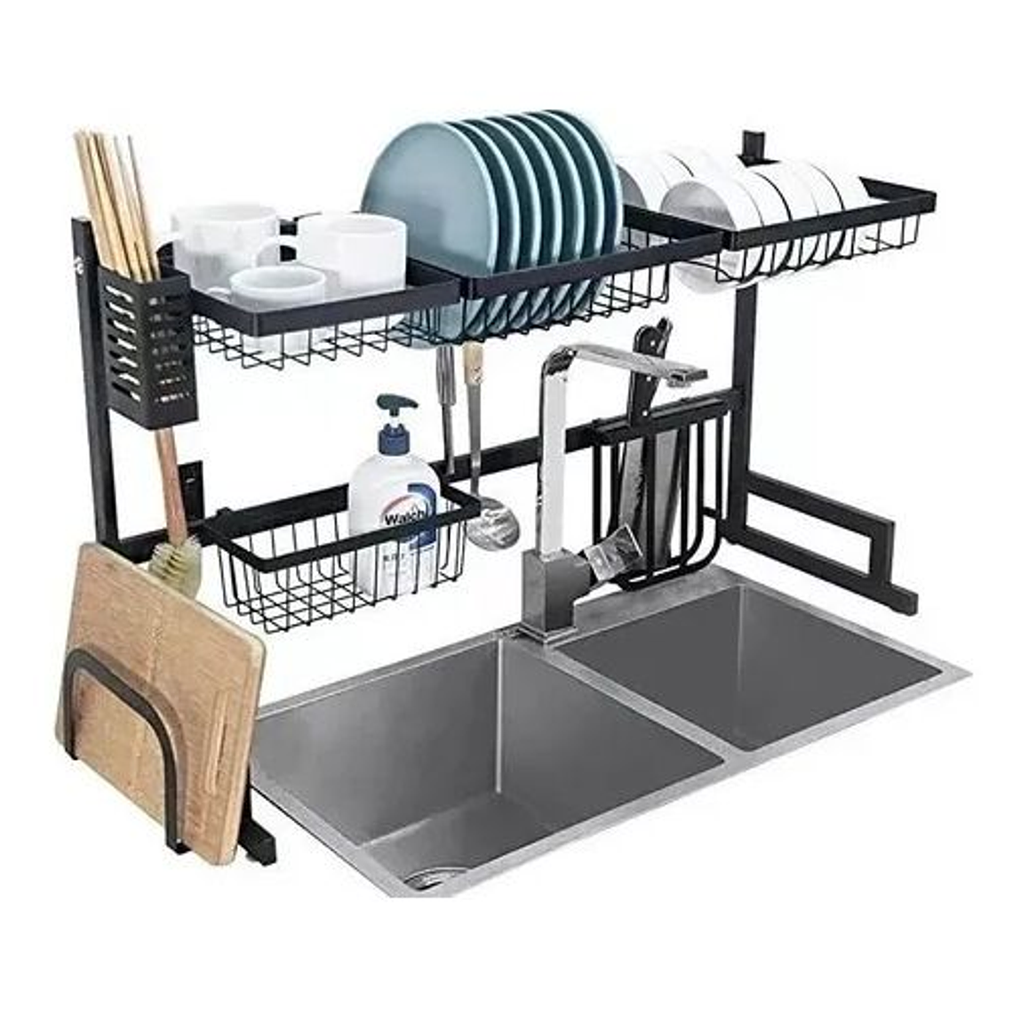 Estante Para Platos Acero Inoxidable Platero Escurridor 65cm 3