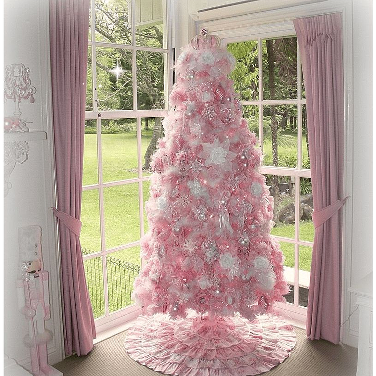 Arbol de Navidad Rosa 240CM 1