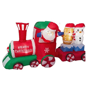 Tren Inflable De Navidad De 2mtrs De Largo