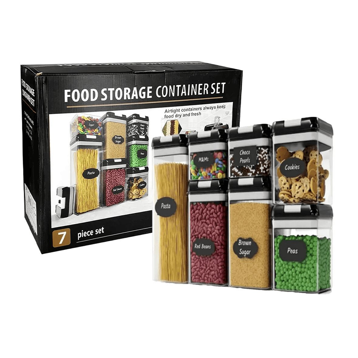 Kit De 7 Organizadores Herméticos Acrilicos 1