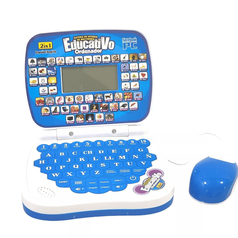 Computador Didactico Educativo Niños Azul 1
