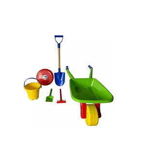 Set Carretilla Infantil Grande + Pala Playera