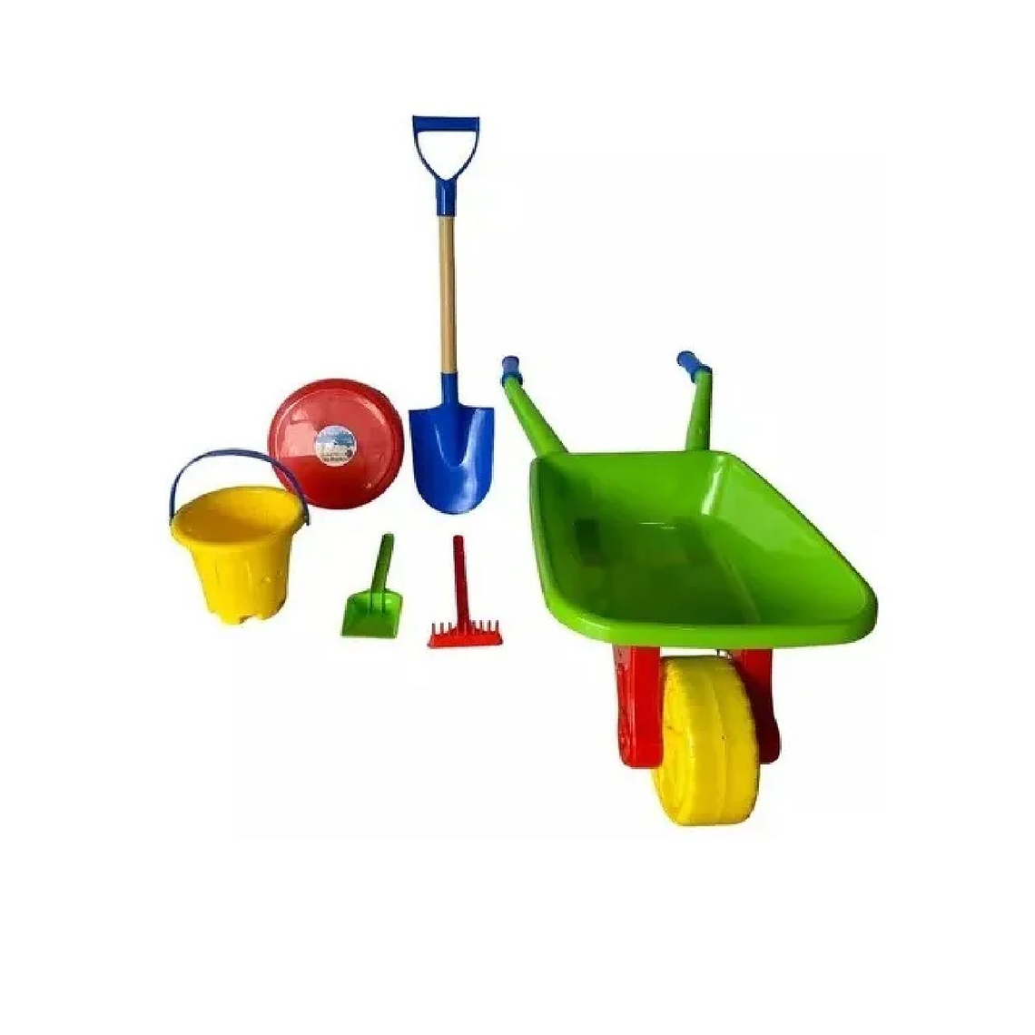 Set Carretilla Infantil Grande + Pala Playera 4
