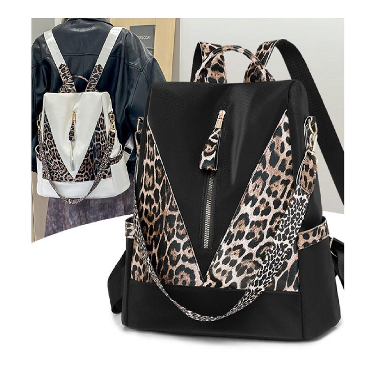 Bolso Mochila Moda Animal Print Antirobo 2