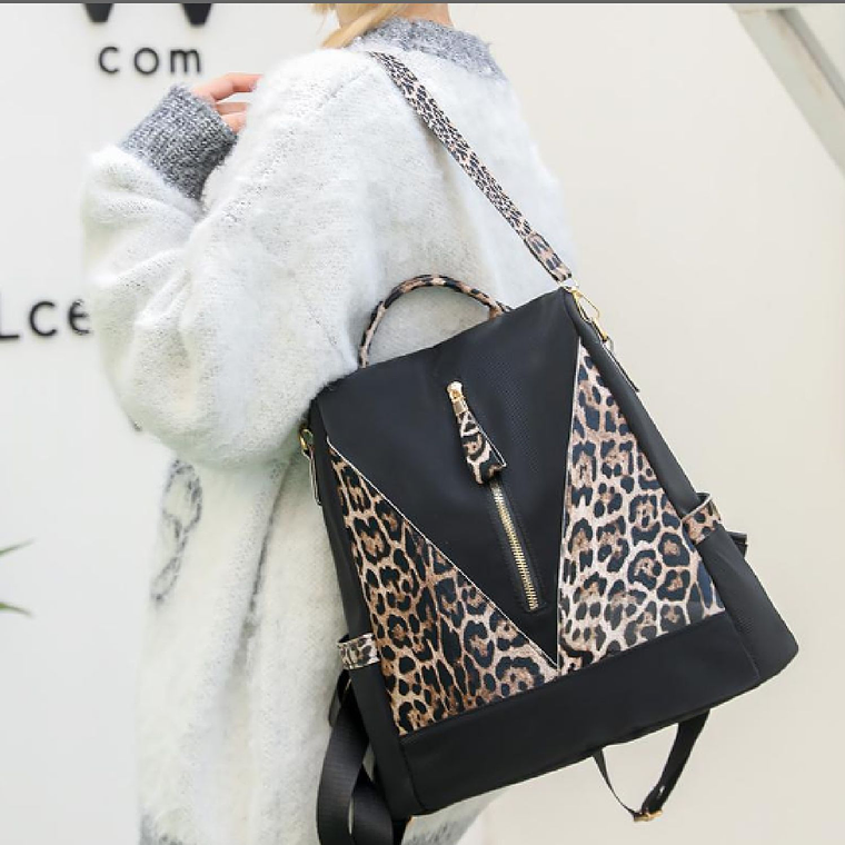 Bolso Mochila Moda Animal Print Antirobo 3
