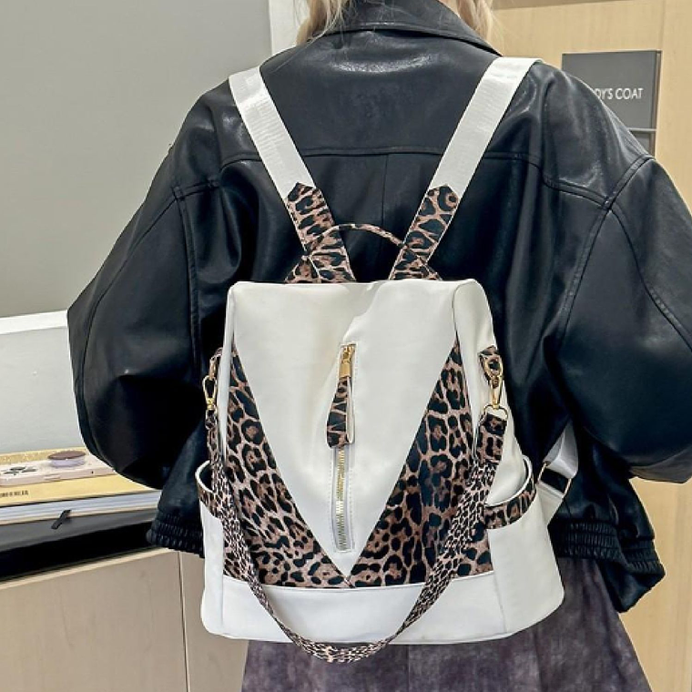 Bolso Mochila Moda Animal Print Antirobo 8