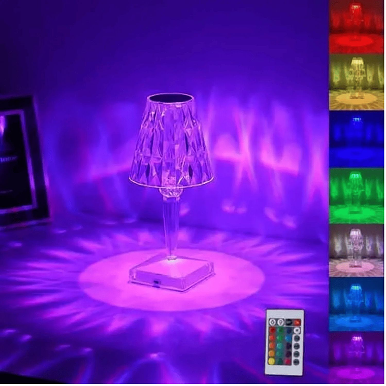 Lampara USB Touch Velador Diamante Tactil USB 4