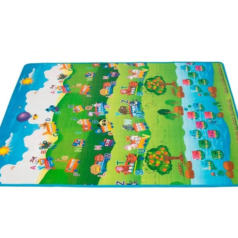 Alfombra infantil impermeable plegable de goma tatame para niños 90 x 120 2