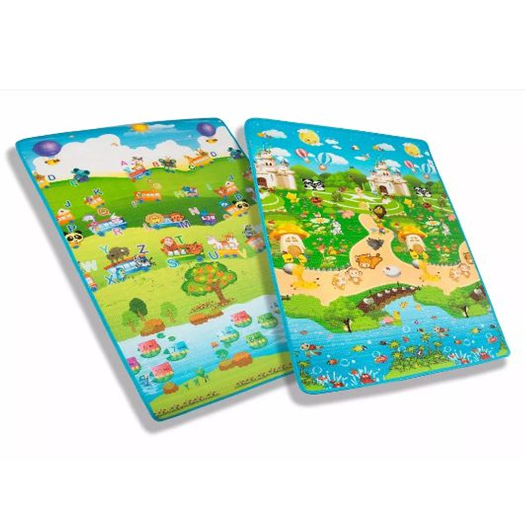 Alfombra infantil impermeable plegable de goma tatame para niños 90 x 120 3