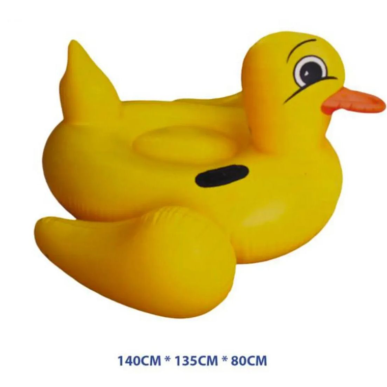 Flotador Para Piscina Pato Inflable Grande 140x135 Amarillo 3