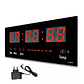 Reloj Digital LED Pared Hora Fecha Temperatura 47x23x3 CM - Miniatura 1