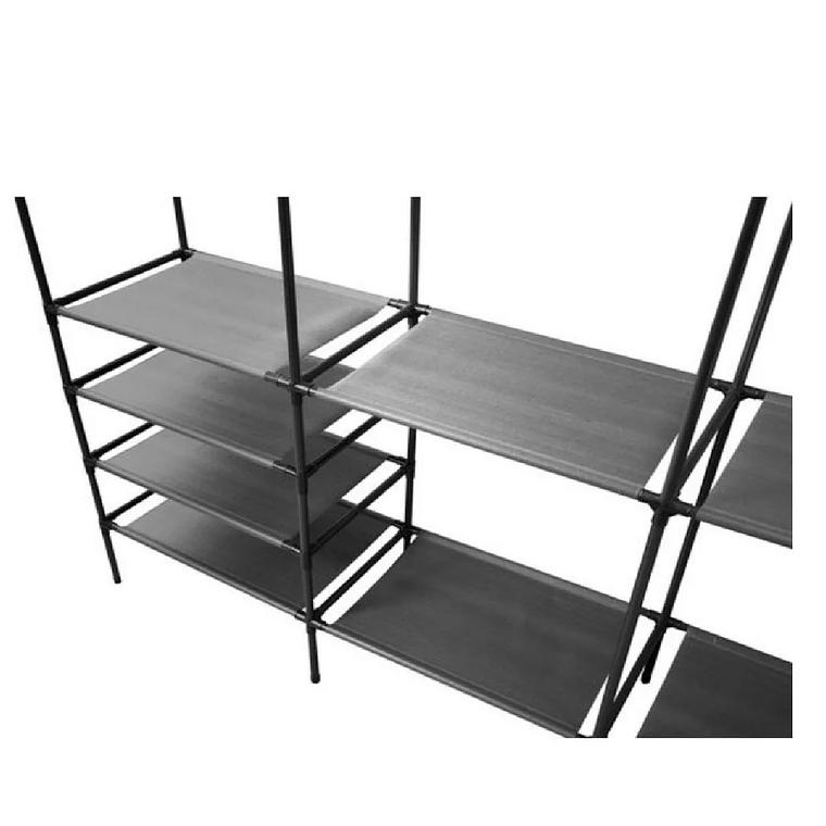 Closet Organizador 3 Espacios Zapatero Perchero Multifuncional 2