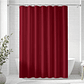 Cortina Ducha Baño 180x200 Elegante Burdeo - Miniatura 1