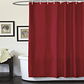 Cortina Ducha Baño 180x200 Elegante Burdeo - Miniatura 2