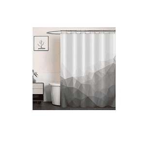 Cortina Ducha Baño 180x180 Elegante Gris