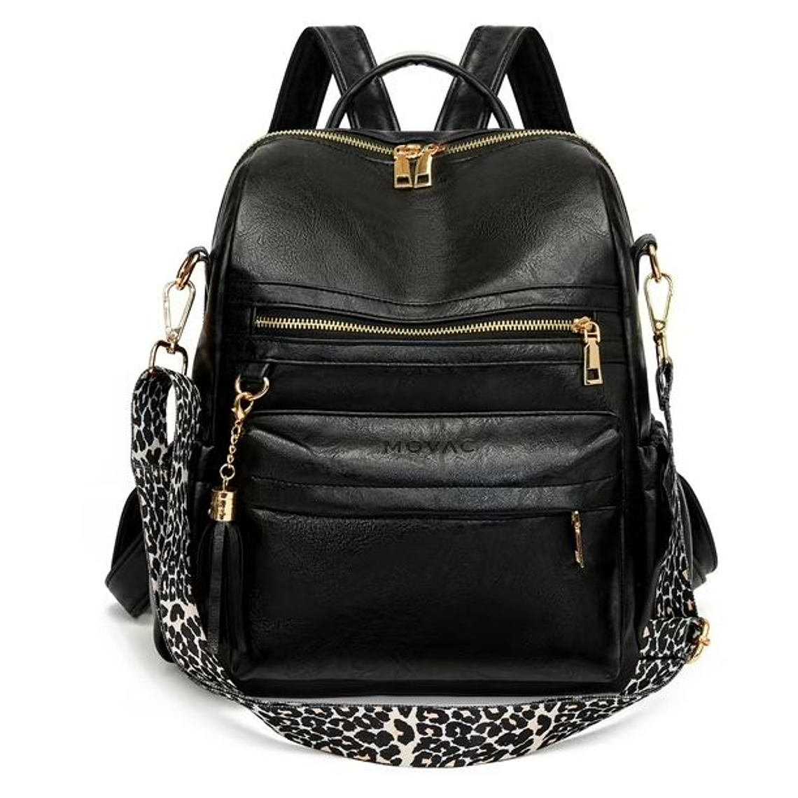 Bolso Mochila Moda Mujer Beige Mediana 5