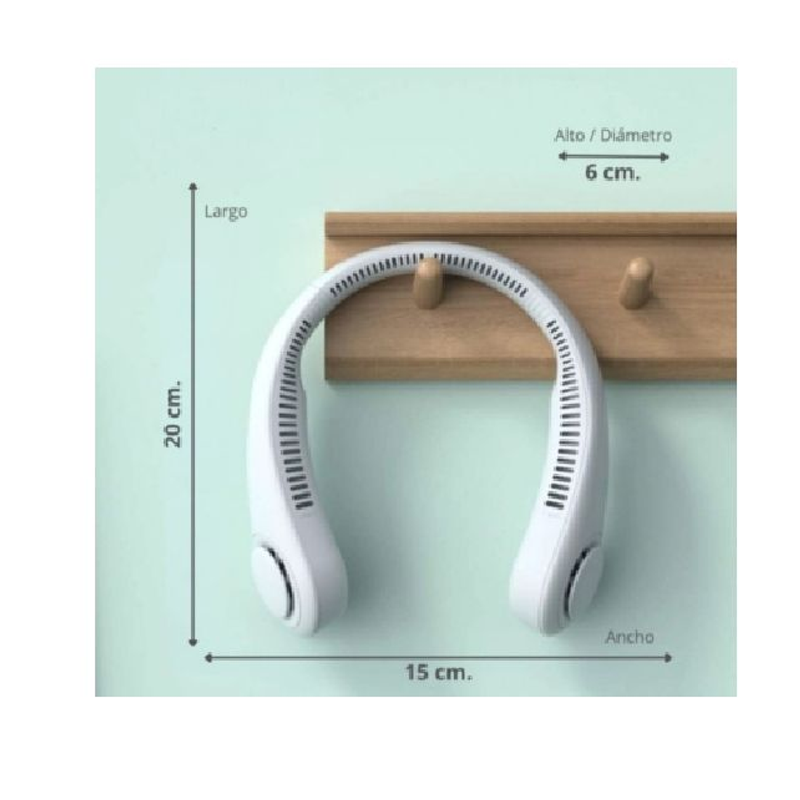 VENTILADOR DE CUELLO NEWVANA PORTATIL RECARGABLE USB 4