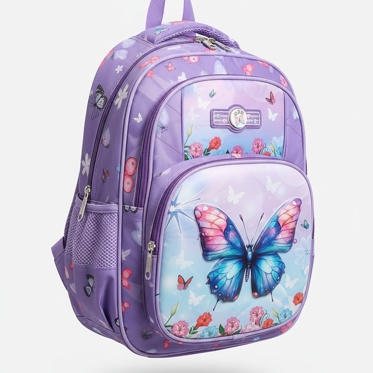 Mochila Niños Escolar Mariposa 1